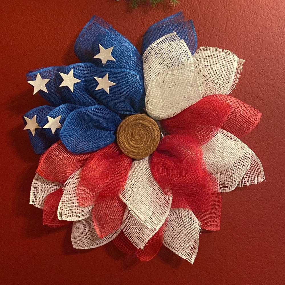Fourth of July wreath